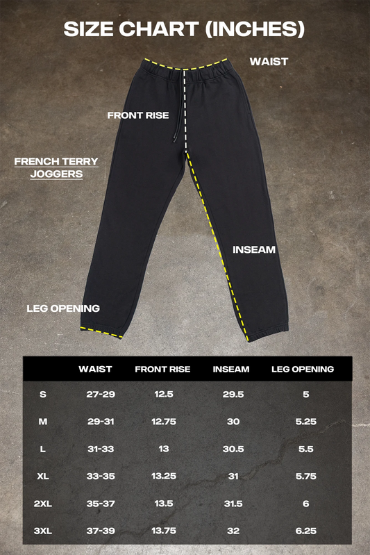 French Terry Joggers -Hunter Green