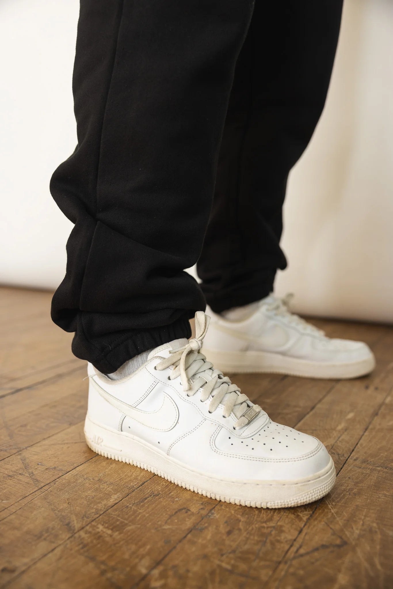 French Terry Joggers - Jet Black