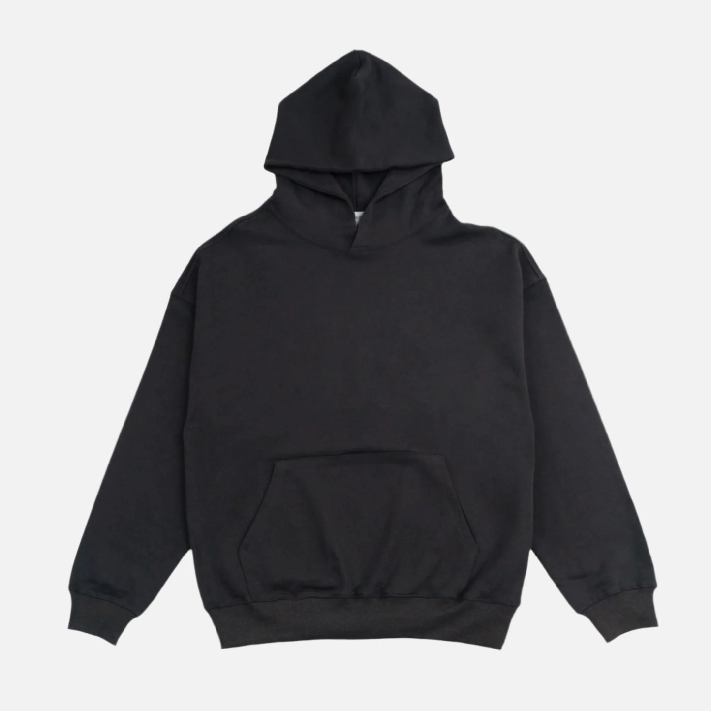 French Terry Hoodie - Jet Black