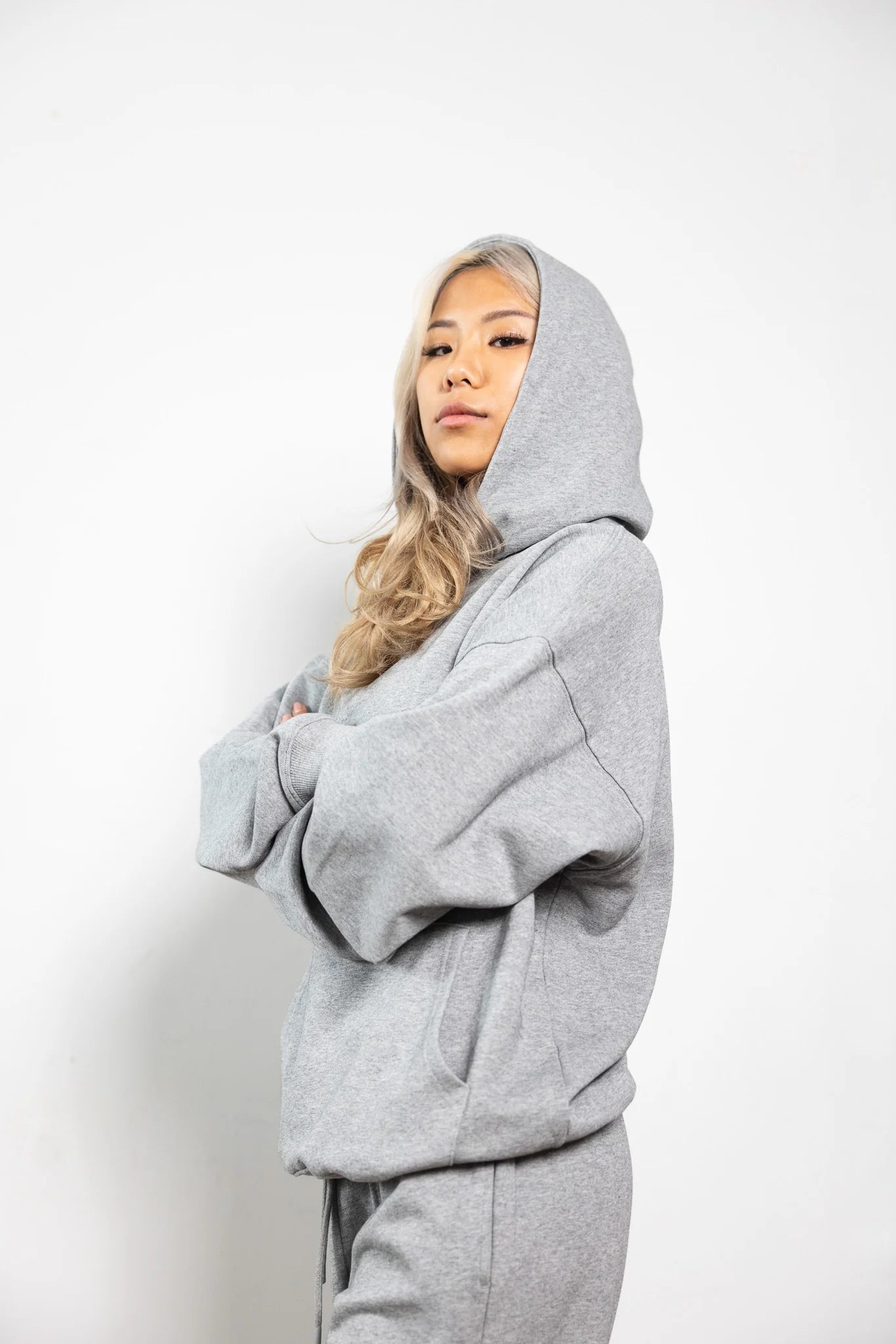 French Terry Hoodie - Heather Gray