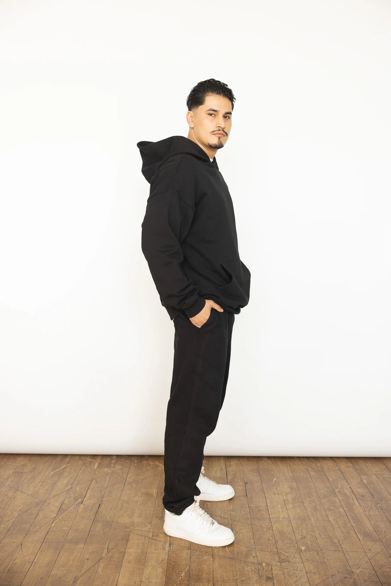 French Terry Joggers - Jet Black